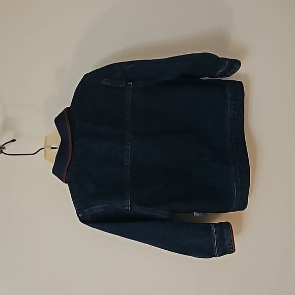 Vintage SPROCKETS Floral Embroidered Denim Snap Jean Jacket - Picture 4 of 5